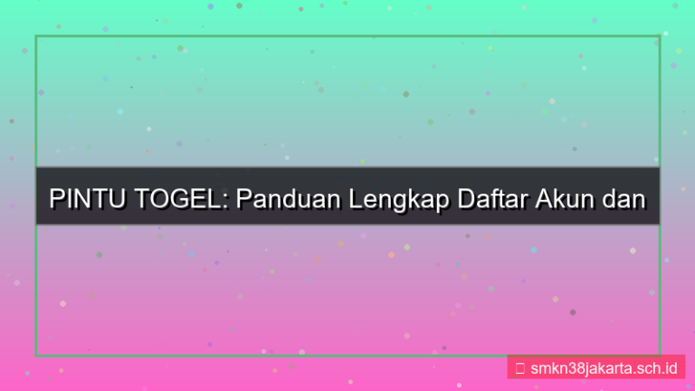 ilustrasi PINTU TOGEL daftar dan login mudah