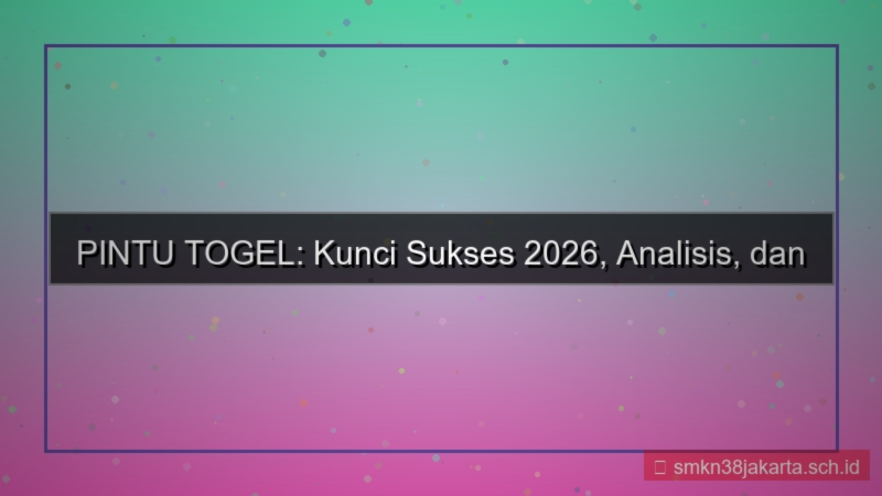 gambar PINTU TOGEL daftar sukses 2026