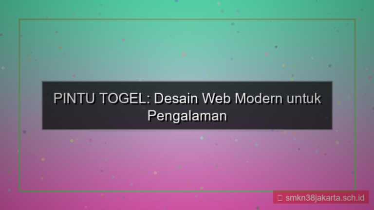 gambar PINTU TOGEL desain web modern