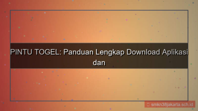 PINTU TOGEL download aplikasi login