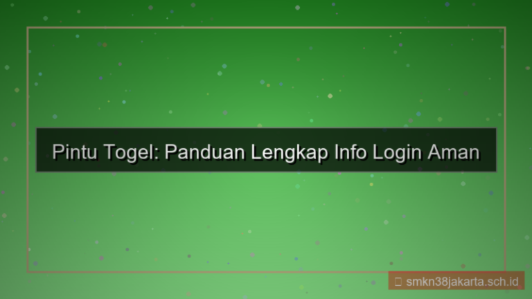 PINTU TOGEL email blast info login