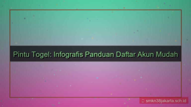 ilustrasi PINTU TOGEL infografis panduan daftar