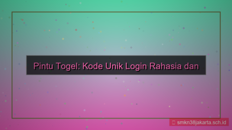 visual PINTU TOGEL kode unik login