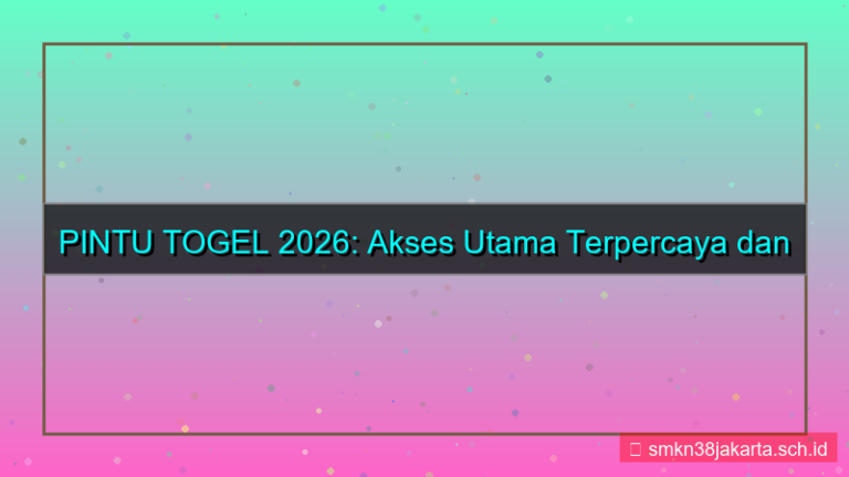 ilustrasi PINTU TOGEL link akses utama 2026