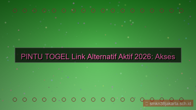 PINTU TOGEL link alternatif aktif 2026