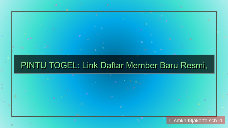 visual PINTU TOGEL link daftar member baru