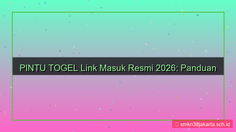 PINTU TOGEL link masuk resmi 2026