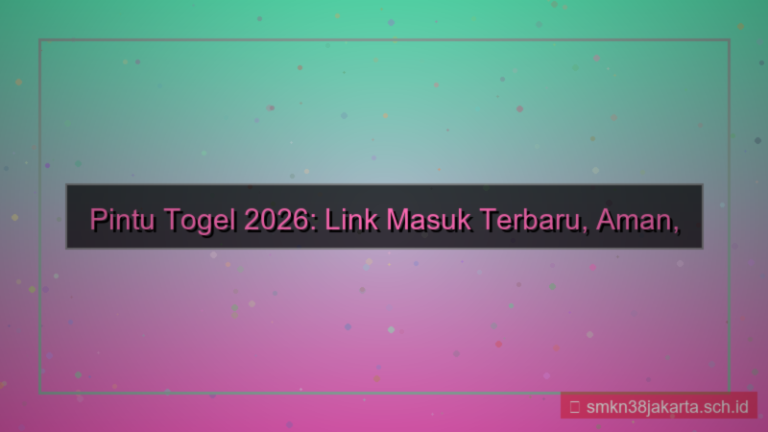konten PINTU TOGEL link masuk terbaru 2026
