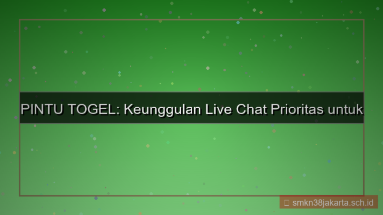 visual PINTU TOGEL live chat prioritas