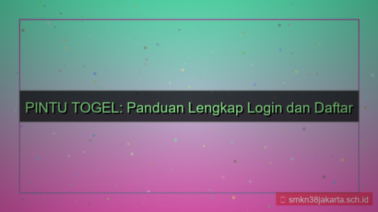 PINTU TOGEL login dan daftar akun