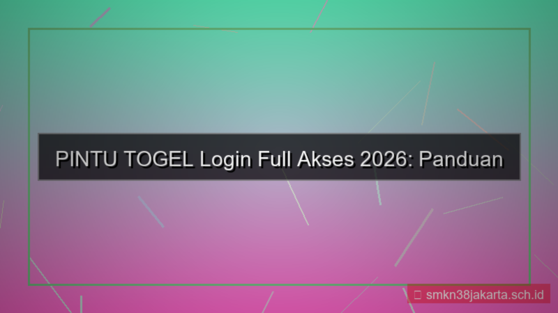 PINTU TOGEL login full akses 2026