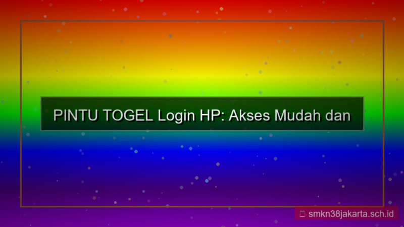 PINTU TOGEL login melalui browser hp
