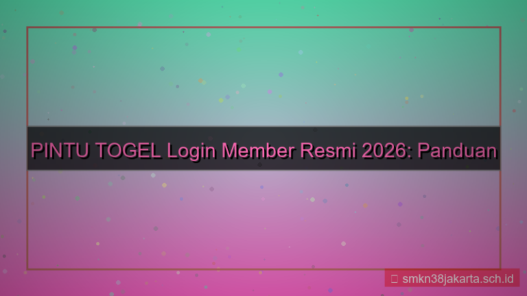 tampilan PINTU TOGEL login member resmi 2026