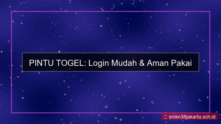 konten PINTU TOGEL login pakai face id