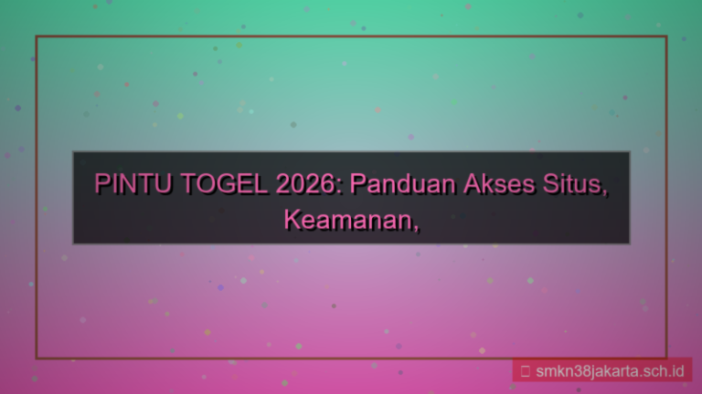 desain PINTU TOGEL panduan akses situs 2026