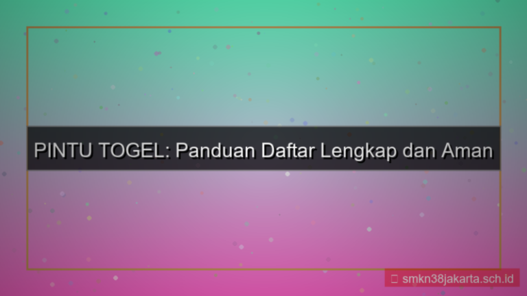 tampilan PINTU TOGEL panduan daftar pemula
