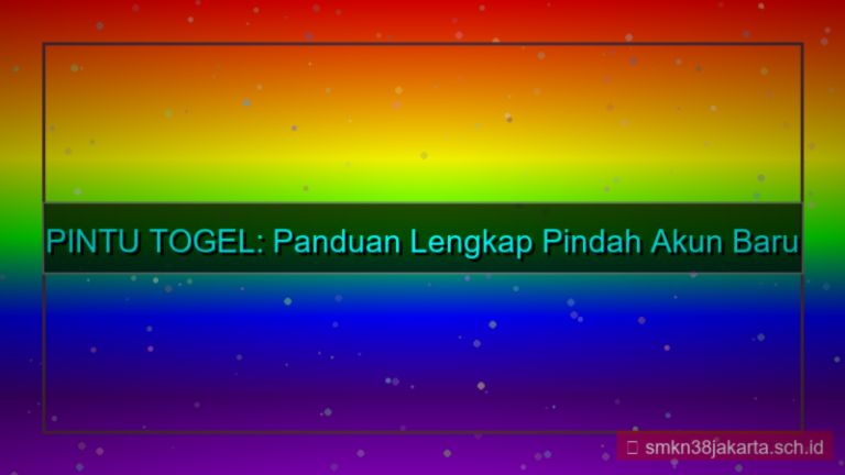 PINTU TOGEL pindah akun baru