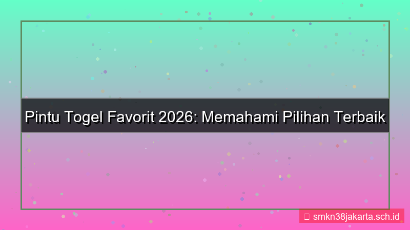 desain PINTU TOGEL pintutogel favorit 2026
