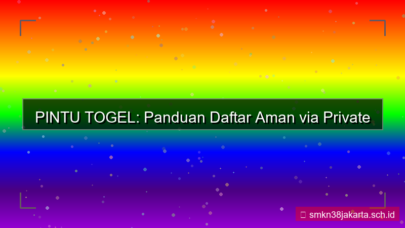 tampilan PINTU TOGEL private window daftar