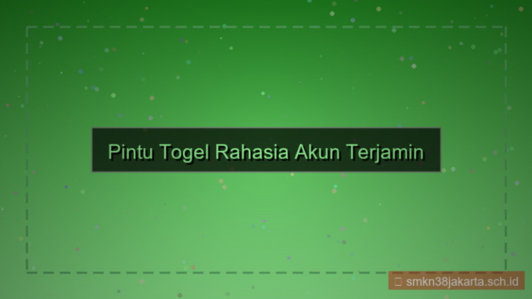 tampilan PINTU TOGEL rahasia akun terjamin