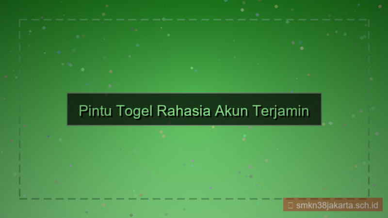 tampilan PINTU TOGEL rahasia akun terjamin