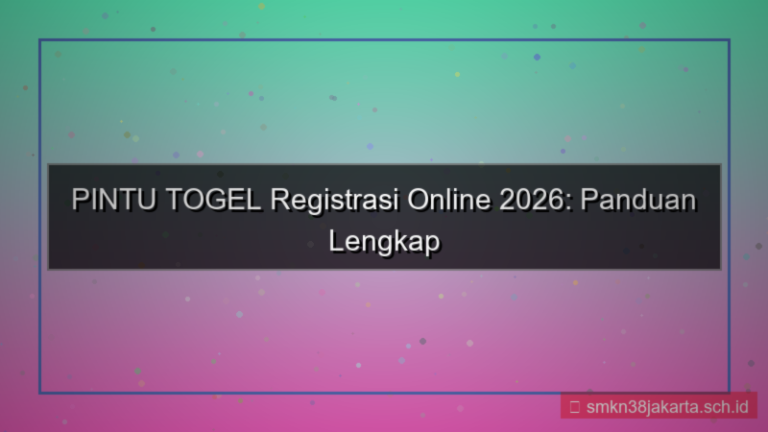 konten PINTU TOGEL registrasi online 2026