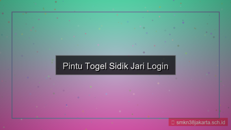 visual PINTU TOGEL sidik jari login