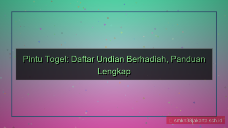 tampilan PINTU TOGEL undian berhadiah daftar