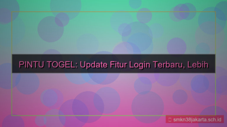 konten PINTU TOGEL update fitur login