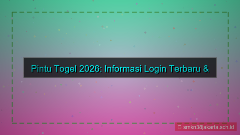konten PINTU TOGEL update informasi login 2026