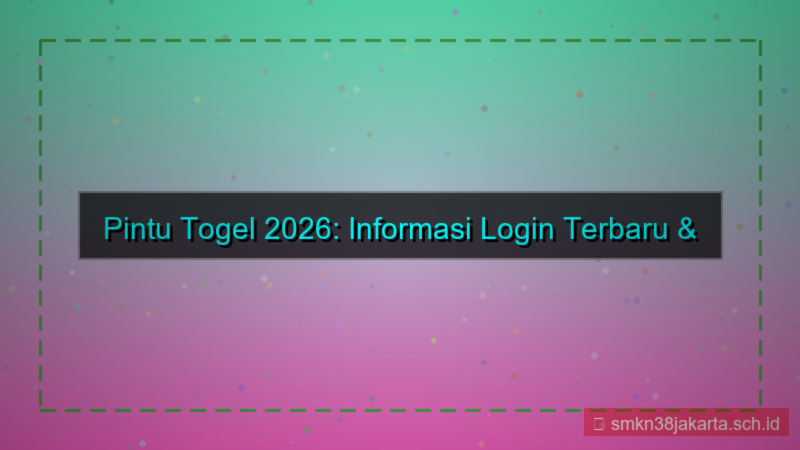 konten PINTU TOGEL update informasi login 2026