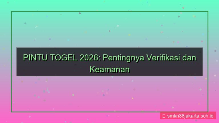 ilustrasi PINTU TOGEL update situs resmi 2026