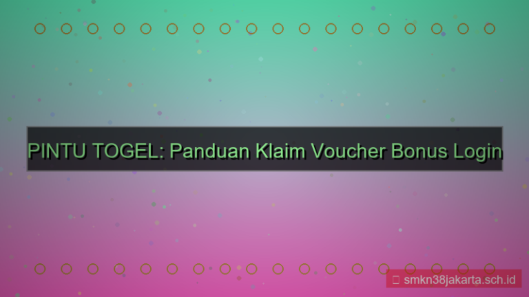 ilustrasi PINTU TOGEL voucher login pertama