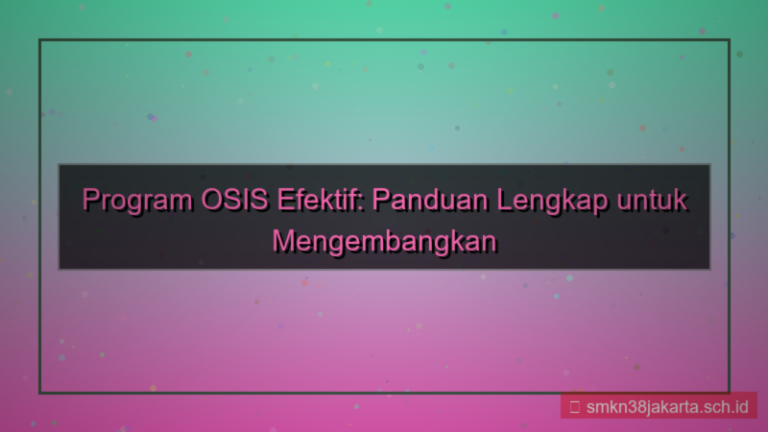 tampilan program osis