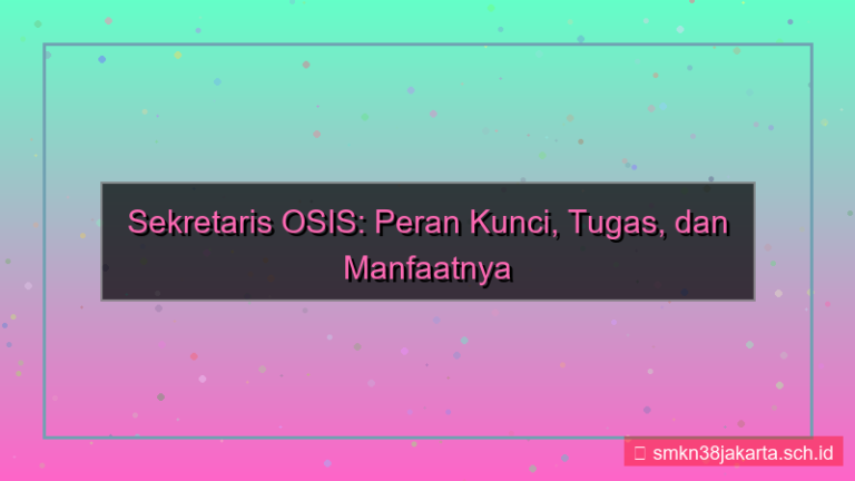 desain sekretaris osis adalah