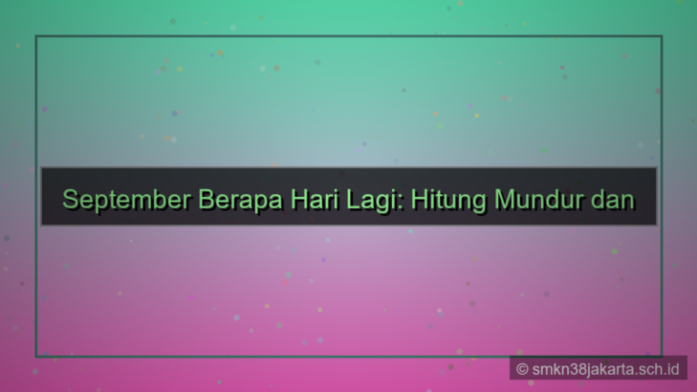 september berapa hari lagi