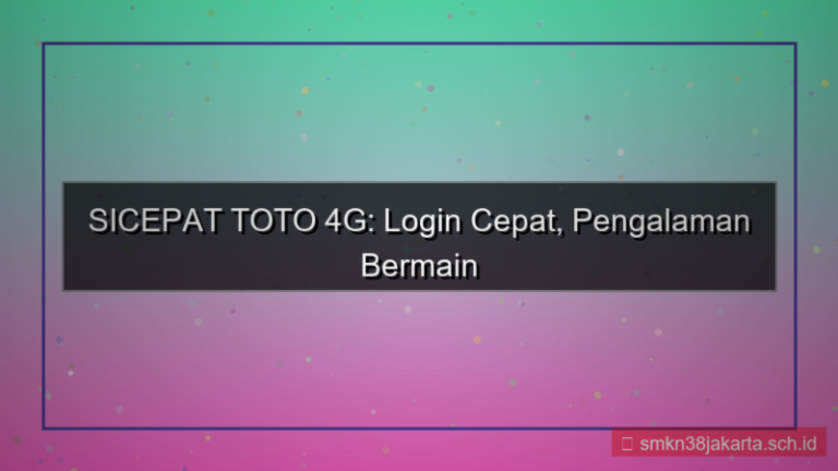 desain SICEPAT TOTO 4g login cepat