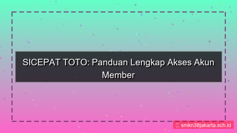 ilustrasi SICEPAT TOTO akses akun member vip