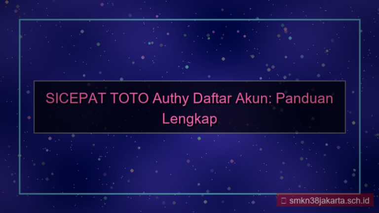 gambar SICEPAT TOTO authy daftar akun