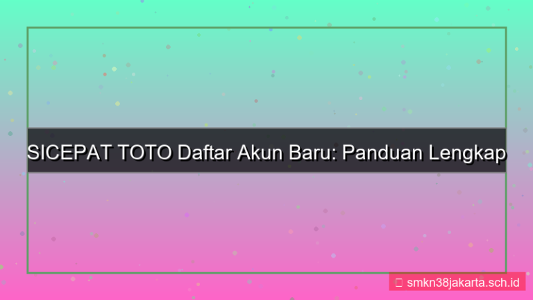 gambar SICEPAT TOTO daftar akun baru online
