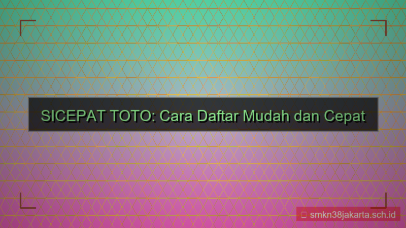 ilustrasi SICEPAT TOTO daftar pakai facebook
