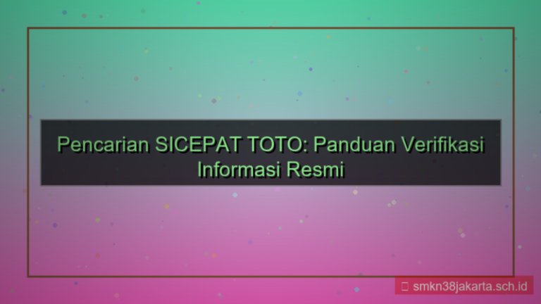 gambar SICEPAT TOTO daftar terbaru hari ini 2026