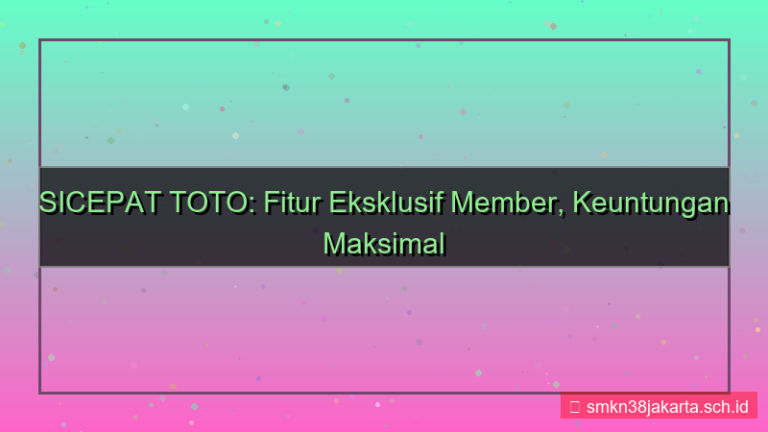 gambar SICEPAT TOTO fitur eksklusif member