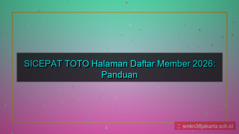 tampilan SICEPAT TOTO halaman daftar member 2026