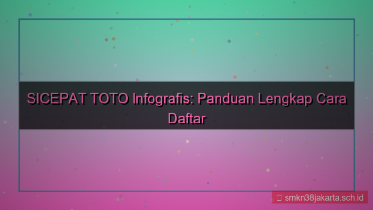 konten SICEPAT TOTO infografis panduan daftar