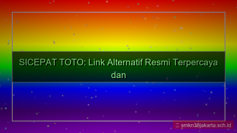 tampilan SICEPAT TOTO link alternatif aktif 2026
