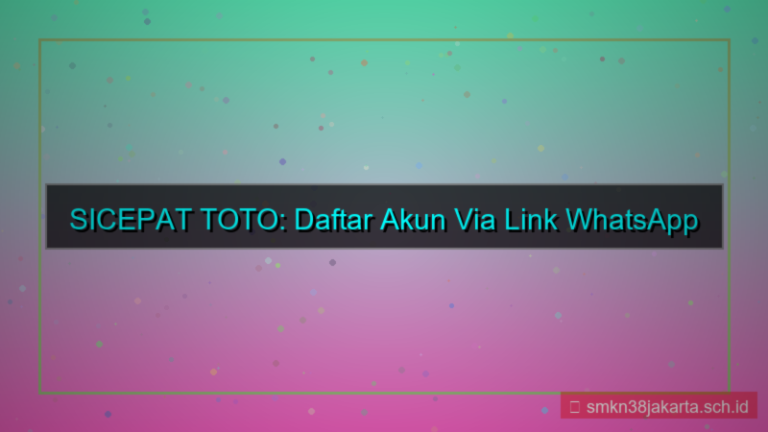 visual SICEPAT TOTO link whatsapp daftar