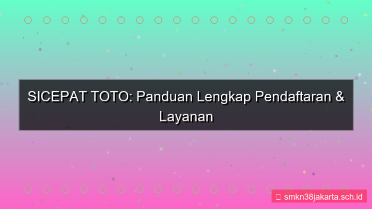 gambar SICEPAT TOTO live chat pendaftaran