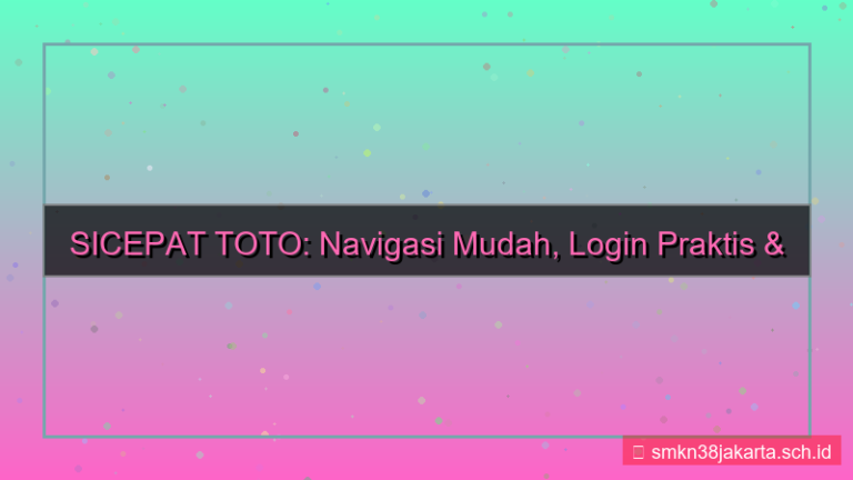 tampilan SICEPAT TOTO navigasi mudah login