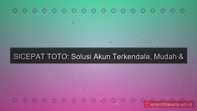 visual SICEPAT TOTO solusi akun terkendala